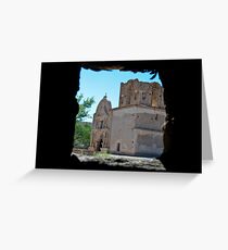 Through a window looking Greeting Card
