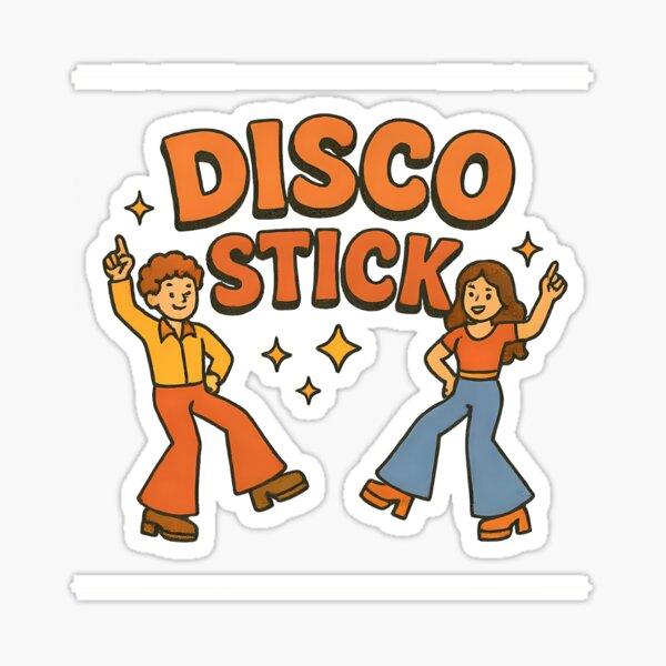 Item preview, Disco Stick – 70s Retro Dancing Couple Queer Design designed and sold by Haus Of Sin.
