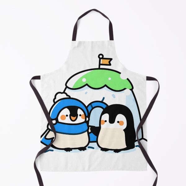 Item preview, Penguins building a snow igloo designed and sold by Elinotes.