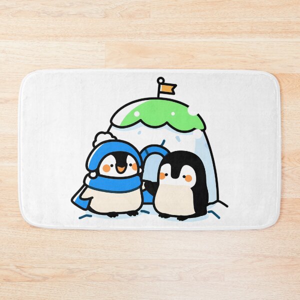 Item preview, Penguins building a snow igloo designed and sold by Elinotes.