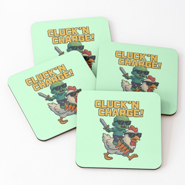 Item preview, Funny Zombie Chicken Rider Cluck'n Charge Warrior Design designed and sold by Elviqus Shop.