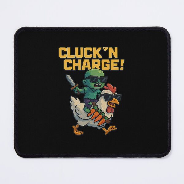 Item preview, Funny Zombie Chicken Rider Cluck'n Charge Warrior Design designed and sold by Elviqus Shop.