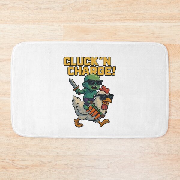 Item preview, Funny Zombie Chicken Rider Cluck'n Charge Warrior Design designed and sold by Elviqus Shop.