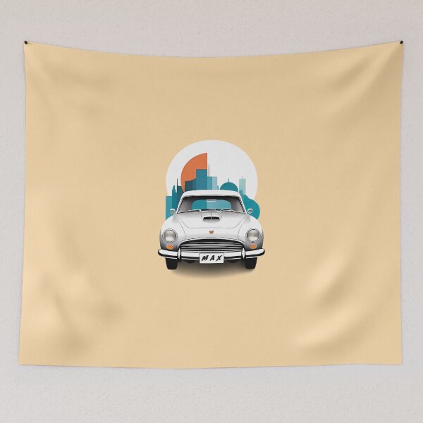 Item preview, Vintage Car Art with 'Max' License Plate Design designed and sold by Pickmash.