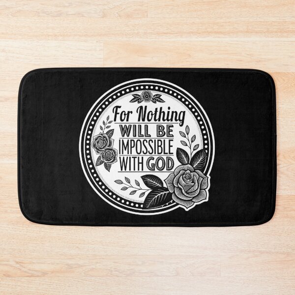 Item preview, Luke 1:37 For Nothing Will Be Impossible With God designed and sold by plushism.