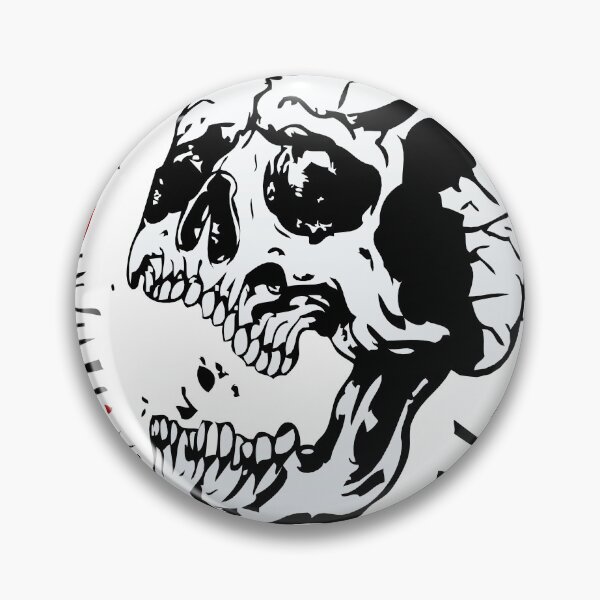 Item preview, skull line tattoo old school skull halloween designed and sold by Achille3777.