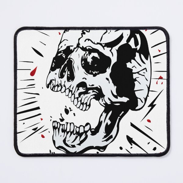 Item preview, skull line tattoo old school skull halloween designed and sold by Achille3777.
