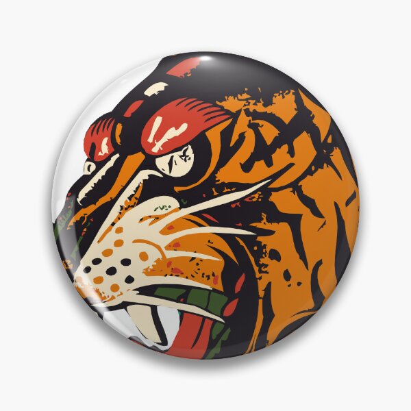Item preview, tiger head old school style tattoo designed and sold by Achille3777.