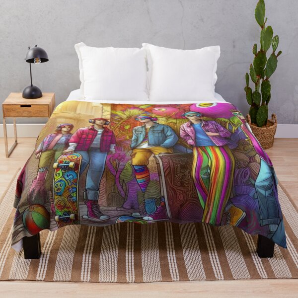 Item preview, Colorful street art youth in the city designed and sold by Sigtrix.