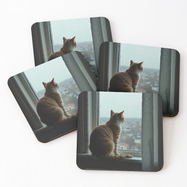 Item preview, Cat gazing out the window designed and sold by EpicEscapes.