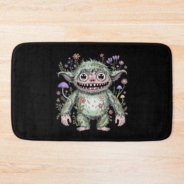 Item preview, Floral Forest Monster Illustration – Whimsical Nature Creature Art designed and sold by love3617.