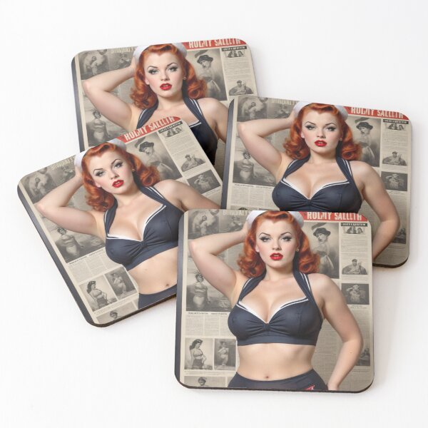 Item preview, 1940s Sailor Red Head Pin Up designed and sold by MissSaylor.