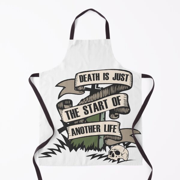 Item preview, grave banner cemetery quote skull death just start another life designed and sold by Achille3777.