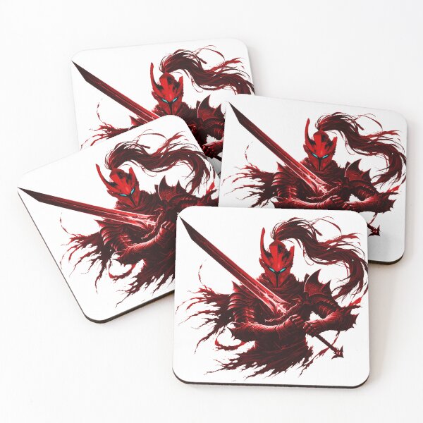 Item preview, Red Armored Knight designed and sold by DogArtGallery.
