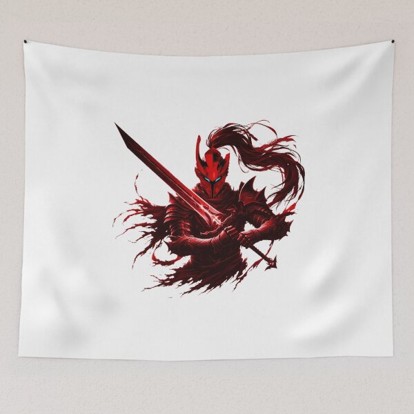 Item preview, Red Armored Knight designed and sold by DogArtGallery.