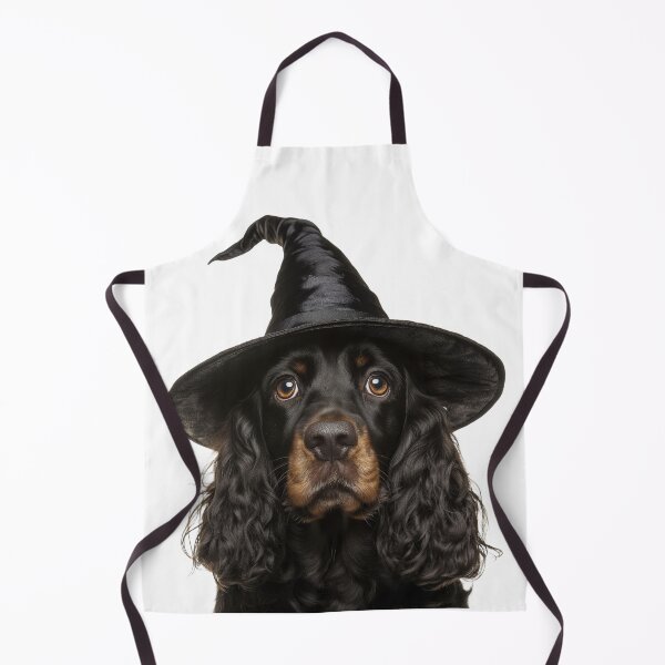 Item preview, English Cocker Spaniel dog Wearing Halloween Witch Hat designed and sold by LazyOwlStore.