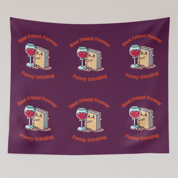 Item preview, Best Friend Forever Funny Drinking designed and sold by TrendsLook.