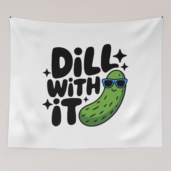 Item preview, Dill With It! Cute Pickle Pun designed and sold by PMCreative.