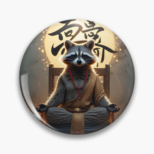 Artikelvorschau, Buddhist raccoon meditating entworfen und verkauft von Zazeyy.