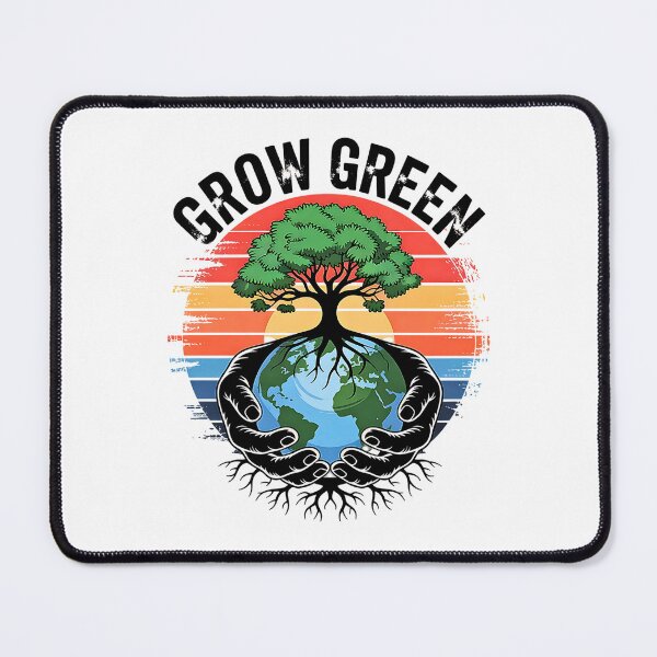 Item preview, Save the Planet Tree Growing from Earth in Hands Eco Message designed and sold by Taans-Creation.