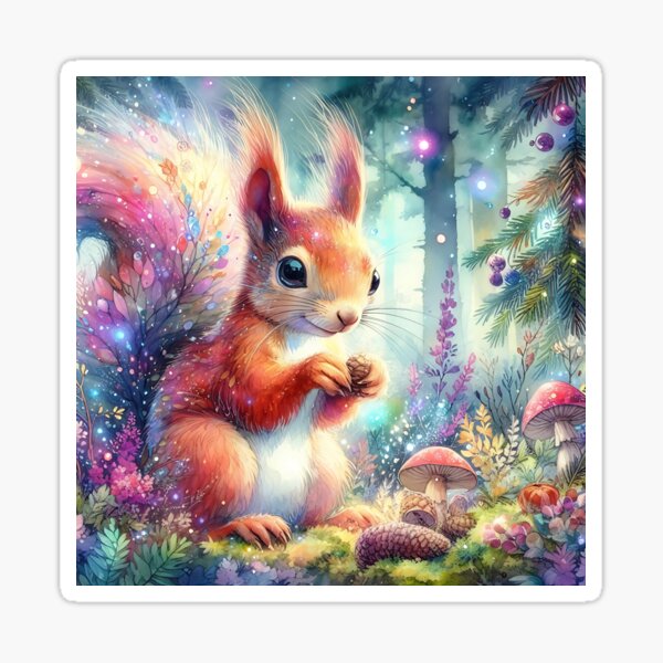 Item preview, Squirrel Art #28 | Squirrel Lovers designed and sold by ksgraphics222.