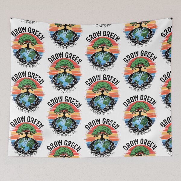 Item preview, Save the Planet Tree Growing from Earth in Hands Eco Message designed and sold by Taans-Creation.