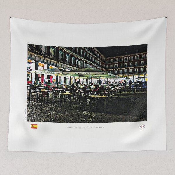 Item preview, Spain. Nightlife in Madrid's Cental Square by Robert Hills designed and sold by Robert Hills.