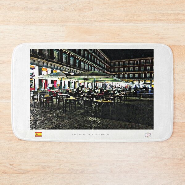 Item preview, Spain. Nightlife in Madrid's Cental Square by Robert Hills designed and sold by Robert Hills.