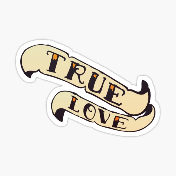 Item preview, true love quote old school banner designed and sold by Achille3777.