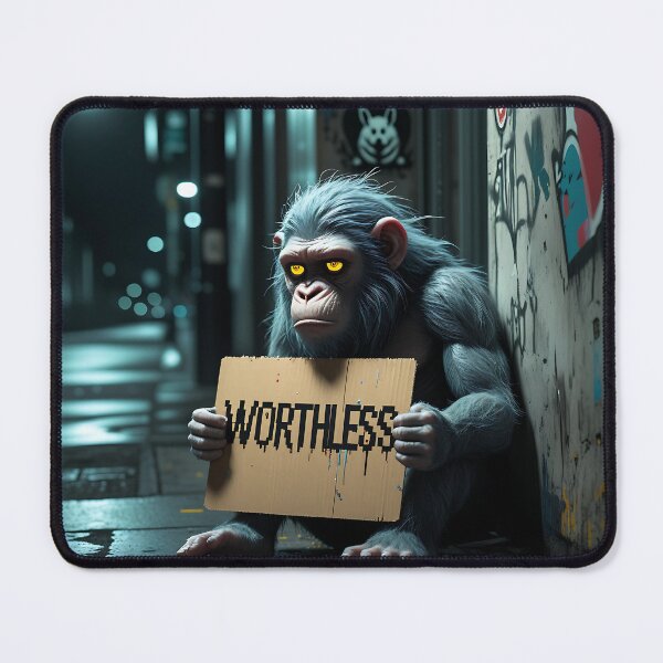Item preview, Bored-Ape Worthless designed and sold by Zazeyy.