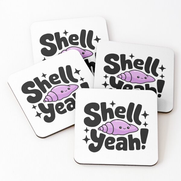 Item preview, Shell Yeah! Cute Conch Shell Puns designed and sold by PMCreative.