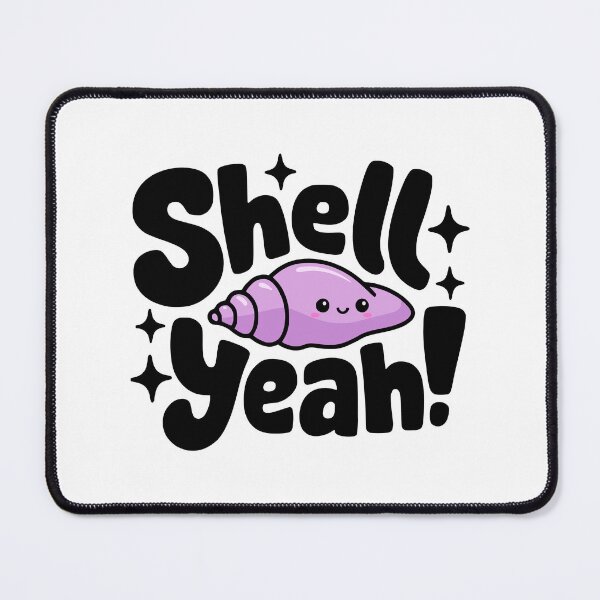 Item preview, Shell Yeah! Cute Conch Shell Puns designed and sold by PMCreative.