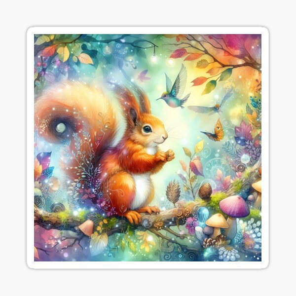 Item preview, Squirrel Art #30 | Squirrel Lovers designed and sold by ksgraphics222.