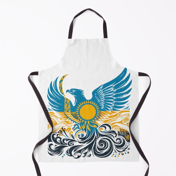 Item preview, Kazakhstan eagle coat of arms flag gift designed and sold by Pineapple-Tree.