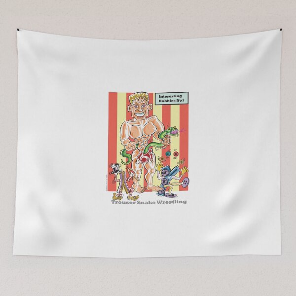 Item preview, Interesting Hobbies with snakes,Cartoon by Robert Hills designed and sold by Robert Hills.