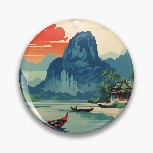Item preview, Pho Thong Thailand Vintage Retro Travel Tourism designed and sold by TravelersGems.