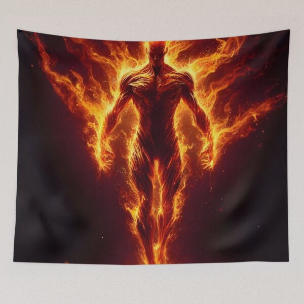 Item preview, Fiery Elemental: Power and Energy Unleashed designed and sold by PandaTShirtShop.