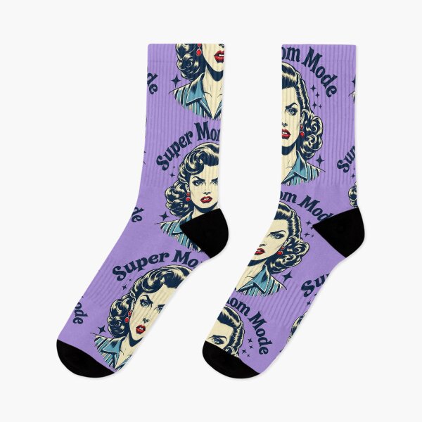 Item preview, Super Mom Mode – Retro Vintage 50s Comic Style Illustration designed and sold by AddyTae.