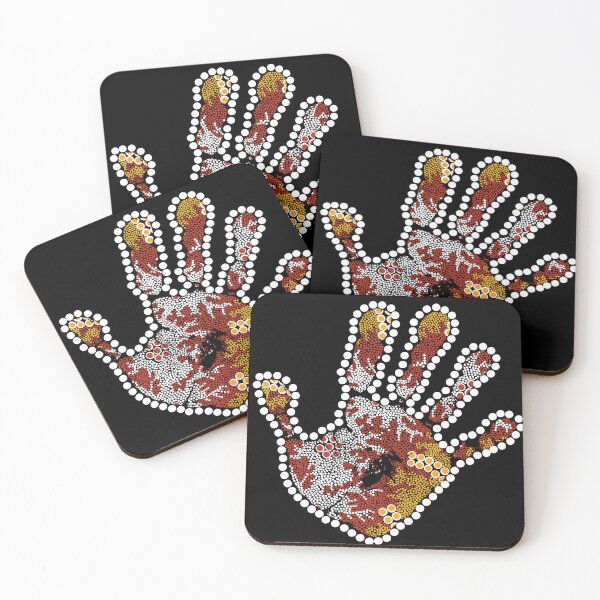 Item preview, Authentic Aboriginal Art - Hand (Bushland Dreaming) designed and sold by HogarthArts.
