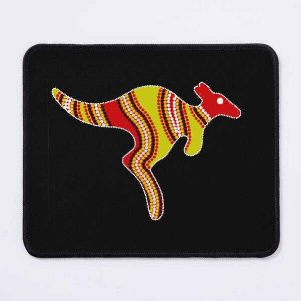 Item preview, Authentic Aboriginal Art - Kangaroo (Mirror) designed and sold by HogarthArts.