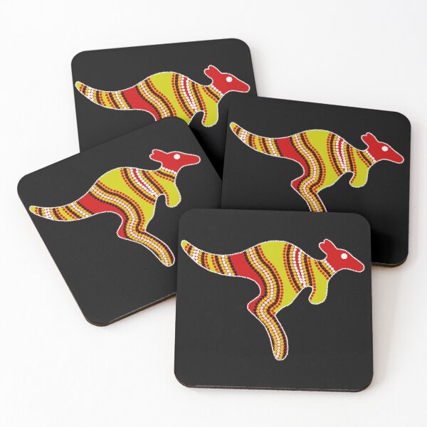 Item preview, Authentic Aboriginal Art -  Kangaroo (Mirror) designed and sold by HogarthArts.