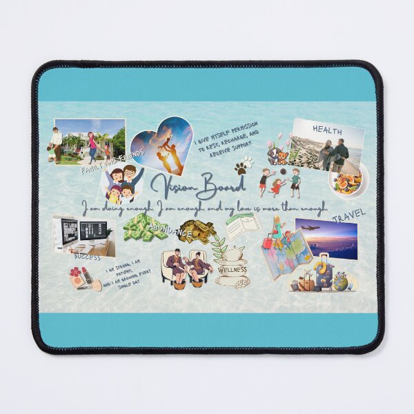 Item preview, Vision Board – Abundance, Success & Wellness Art designed and sold by Rainbow Paws Garden.