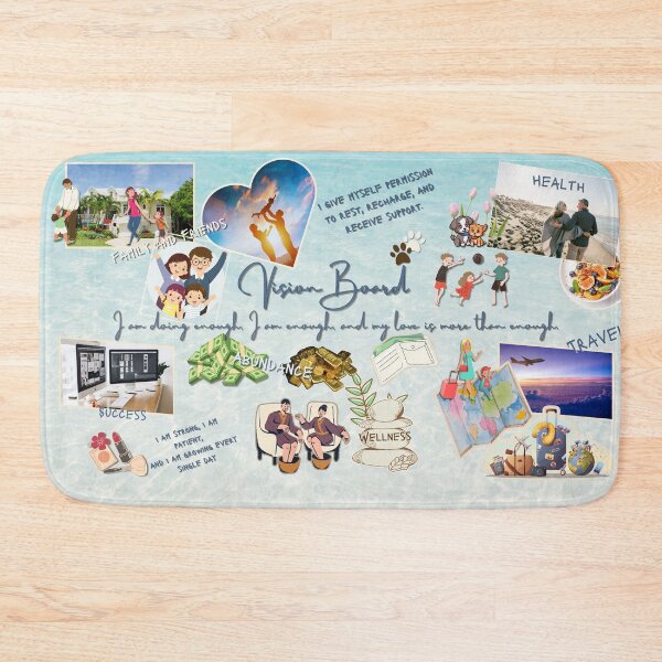Item preview,  Vision Board – Abundance, Success & Wellness Art designed and sold by Rainbow Paws Garden.