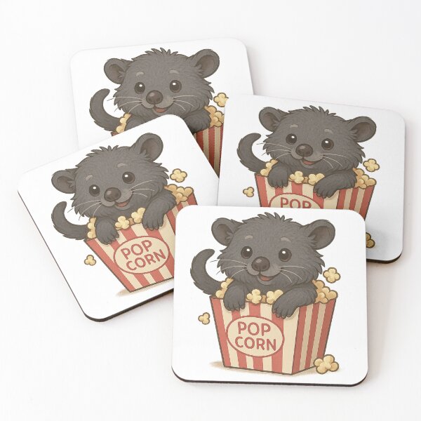 Item preview, Cute Binturong in a Popcorn Bucket – Funny design for animal lovers & movie fans designed and sold by Print-Zoo.