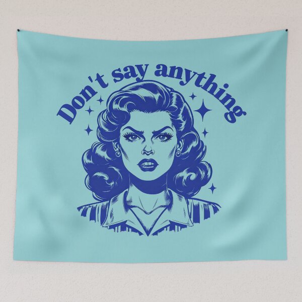 Item preview, Vintage Comic Style Pop Art Woman - "Don't Say Anything" Design designed and sold by AddyTae.