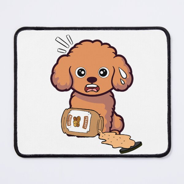 Item preview, Cute Brownd Dog spilled a jar of peanut butter designed and sold by Pet Station.
