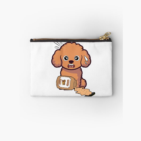 Item preview, Cute Brownd Dog spilled a jar of peanut butter designed and sold by Pet Station.