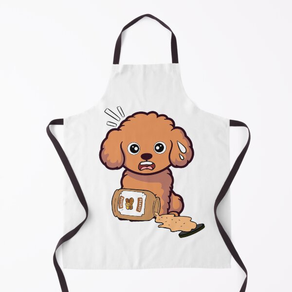 Item preview, Cute Brownd Dog spilled a jar of peanut butter designed and sold by Pet Station.
