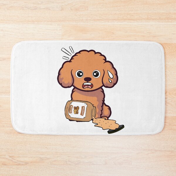 Item preview, Cute Brownd Dog spilled a jar of peanut butter designed and sold by Pet Station.