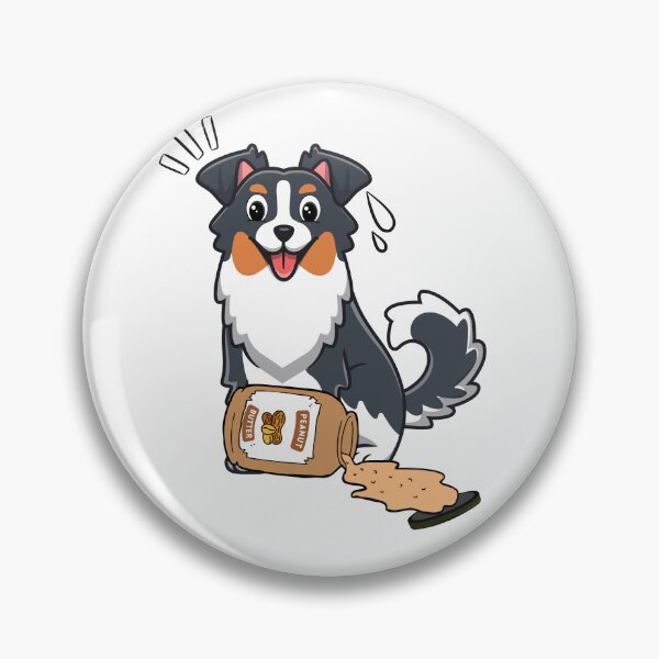 Item preview, Cute Collie Dog spilled a jar of peanut butter designed and sold by Pet Station.